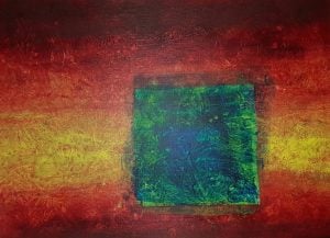 Bild malen mit Acryl Folientechnik