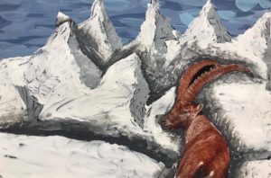 Berglandschaft aus dem Malkurs