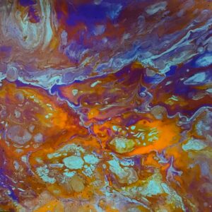 Acrylic Pouring Werk aus dem Workshop